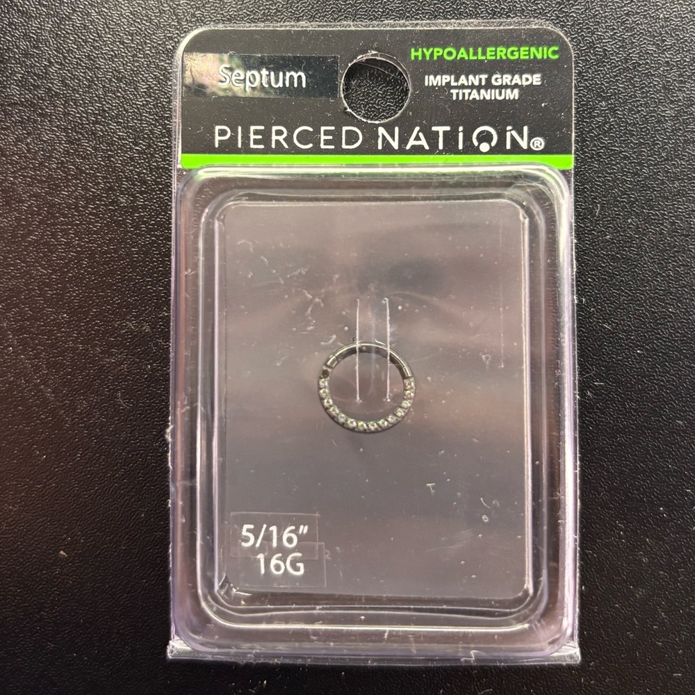 Pierced Nation Titanium Septum Ring